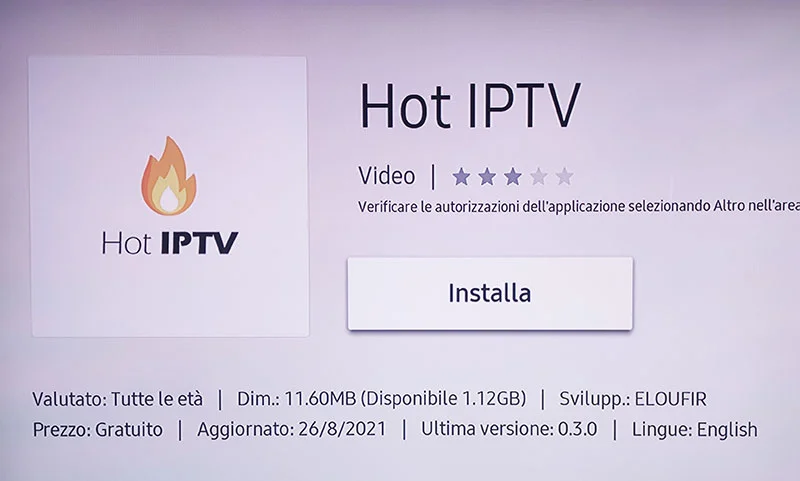 Hot IPTV on Samsung - اضغط للتكبير